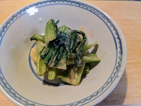 青梗菜の濃厚ごま和え